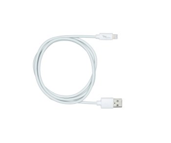 USB A Lightning kaablile, valge, DINIC-karp euroauguga, 2m